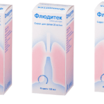 Флюдитек – действующее вещество Карбоцистеин (капсулы и сироп). Сироп разрешен грудным детям от 1 месяца