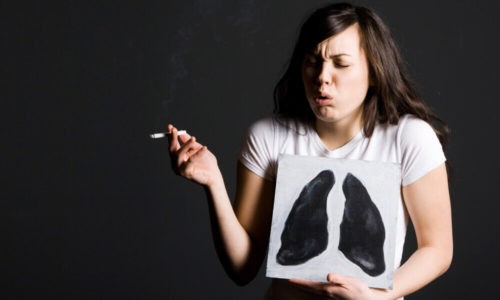 Сильный кашель у курящего пациента - причина развития новообразований